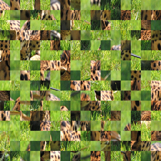 A scrambled image